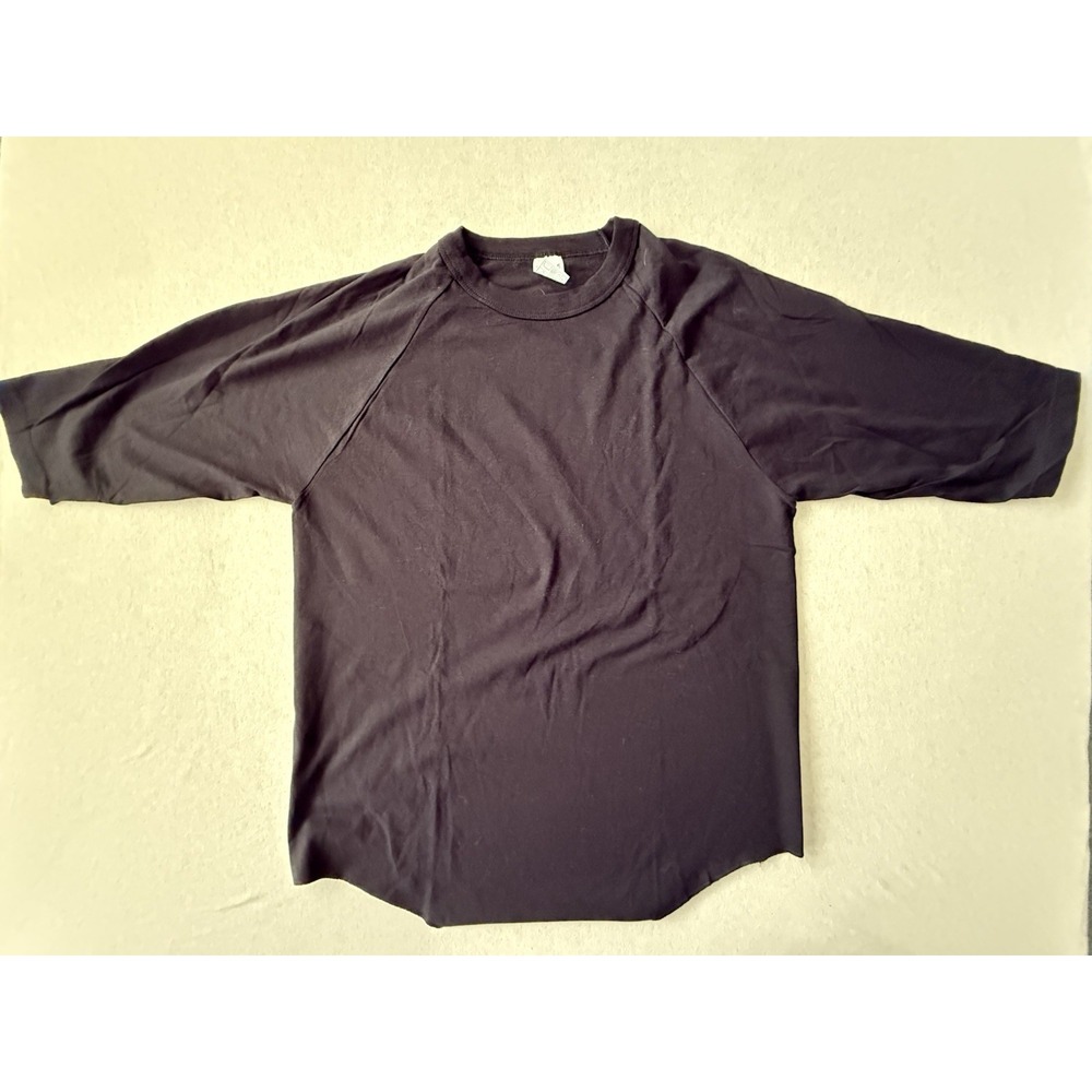 AAA Allstyle Men's Black 3/4 Sleeve Tshirts Size Large (4 Pack)